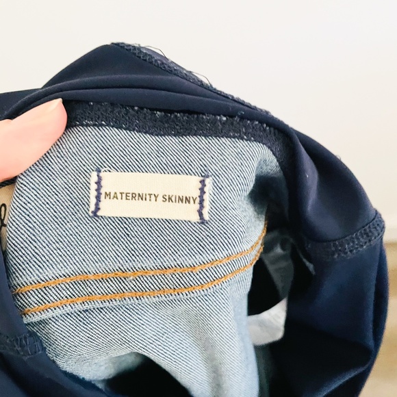 Madewell Maternity Blue Over Belly Skinny Jeans 28 - Picture 7 of 8